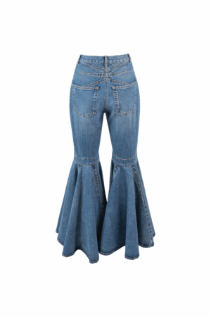 ALAÏA High Rise Flared Jeans Crinoline 38 – Bild 3