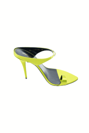 SAINT LAURENT Sandalen Satin Pea Green – Bild 2